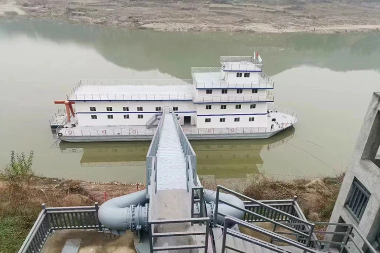 বড় জলস্তর ওঠানামা পাম্পিং স্টেশন সঙ্গে জল